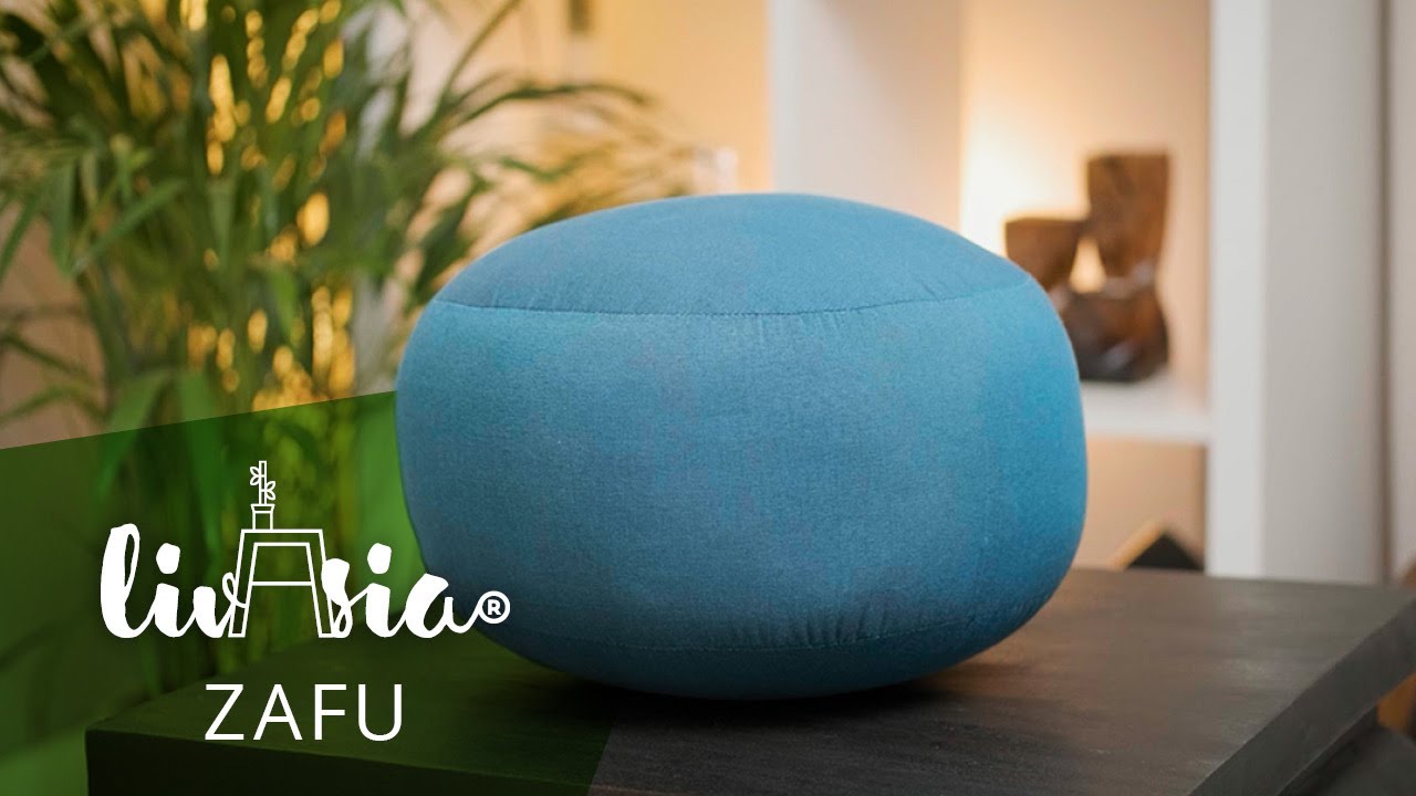 livasia petit coussin Zafu uni avec remplissage kapok