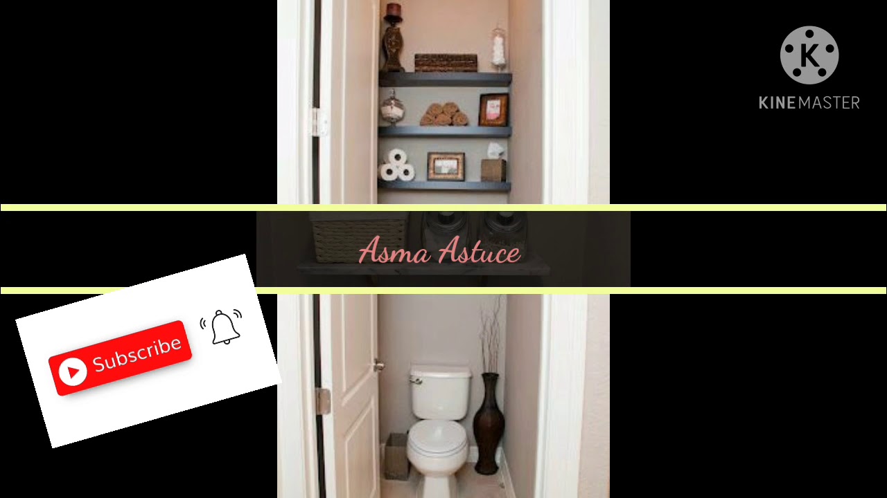 Idea for a Small bathrooms /idées pratiques pour les petits/ WC افكار الحمامات الصغيرة /