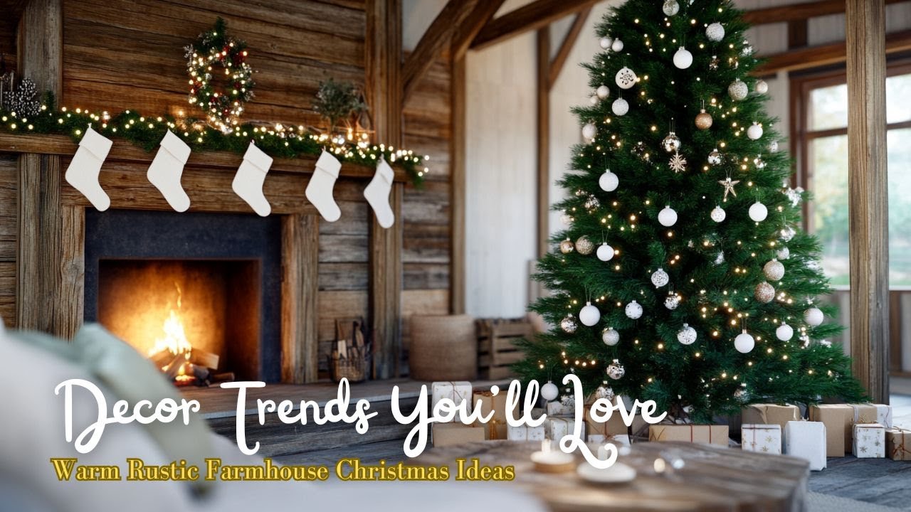Warm Rustic Farmhouse Christmas Ideas  2025 Holiday Decor Trends You’ll Love