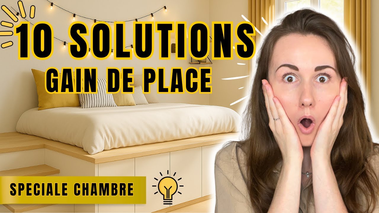 J’ai trouvé 10 idées pour gagner de la place dans la chambre, c’est INCROYABLE !