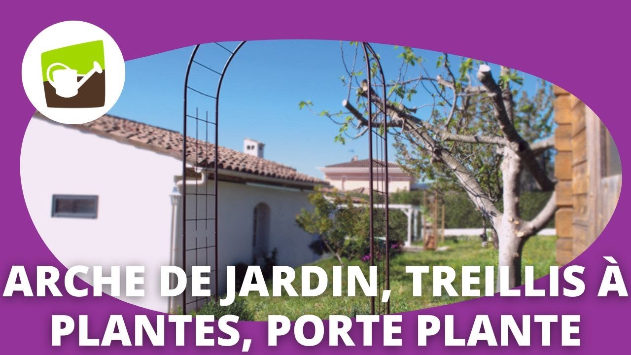 Arche de jardin en métal, treillis à planter, porte plante : fabrication française Louis Moulin