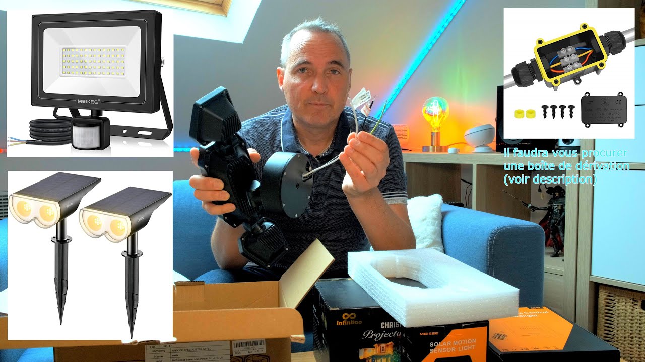 Meilleur spot LED extérieur luminaires extérieurs pour le jardin. projecteur LED comparatif