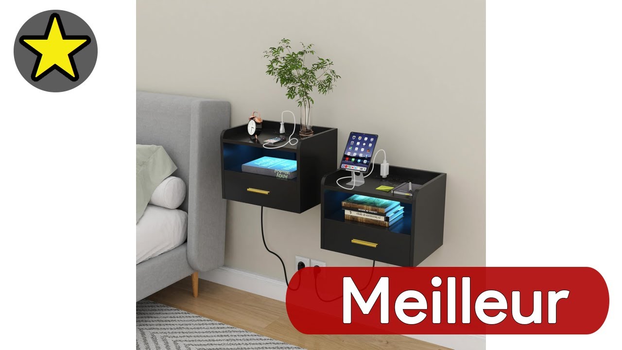 TOP 3 MEILLEUR TABLE DE CHEVET SUSPENDUE 2025