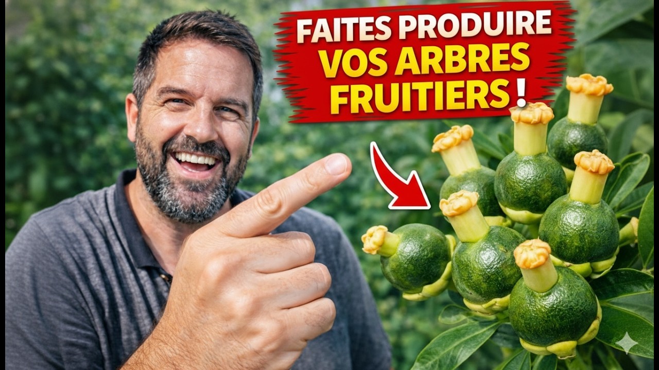 Faites ÇA et vos arbres fruitiers donneront des fruits (100% garanti)