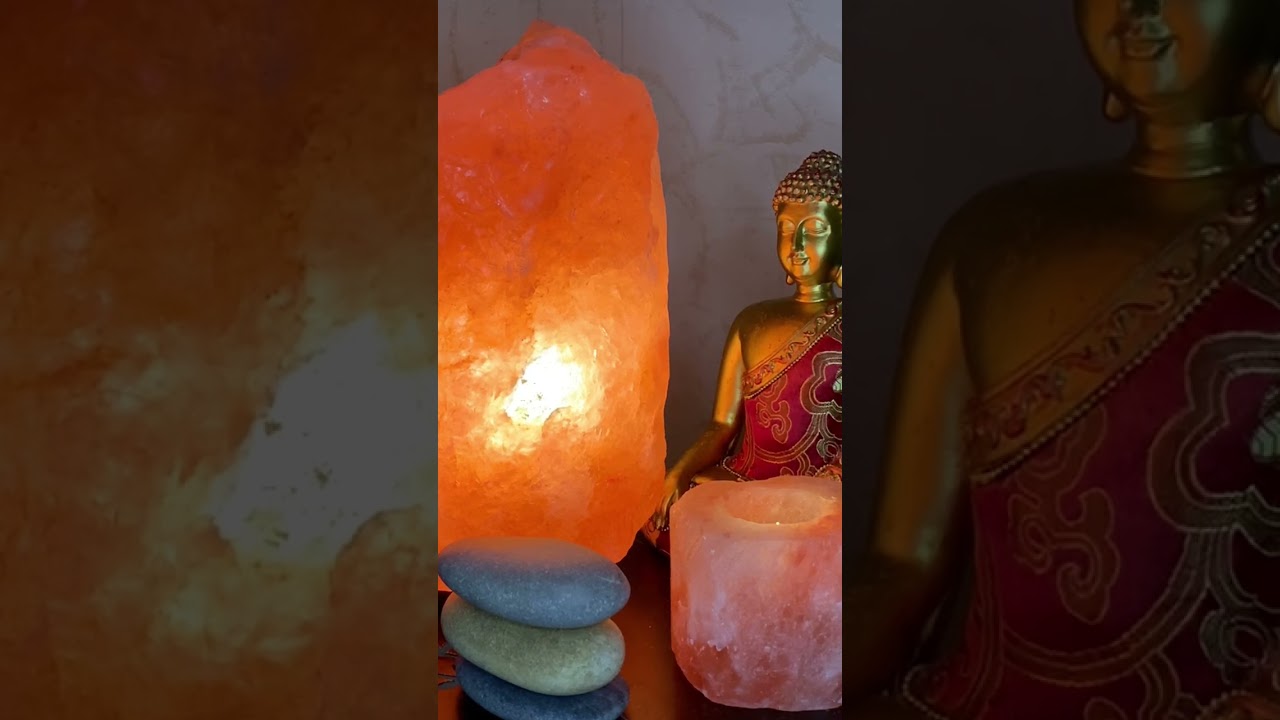 Méditation Zen aux lampes de sel de l'Himalaya