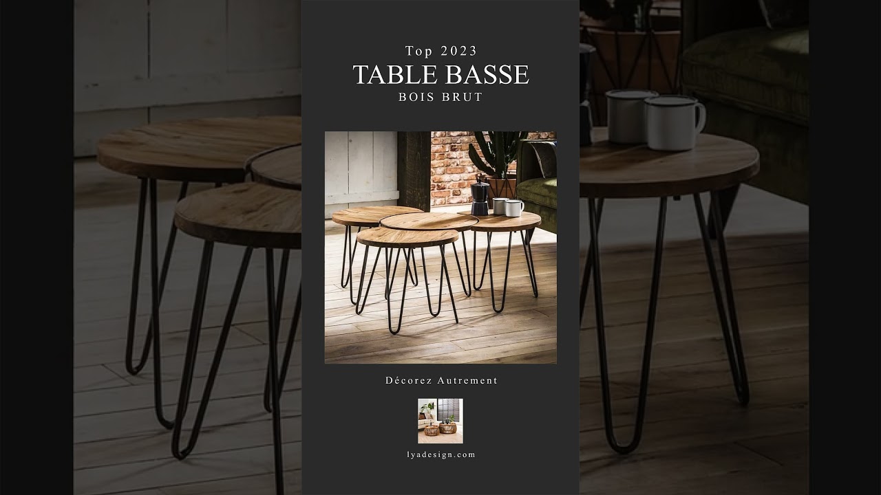 Table Basse Bois Brut