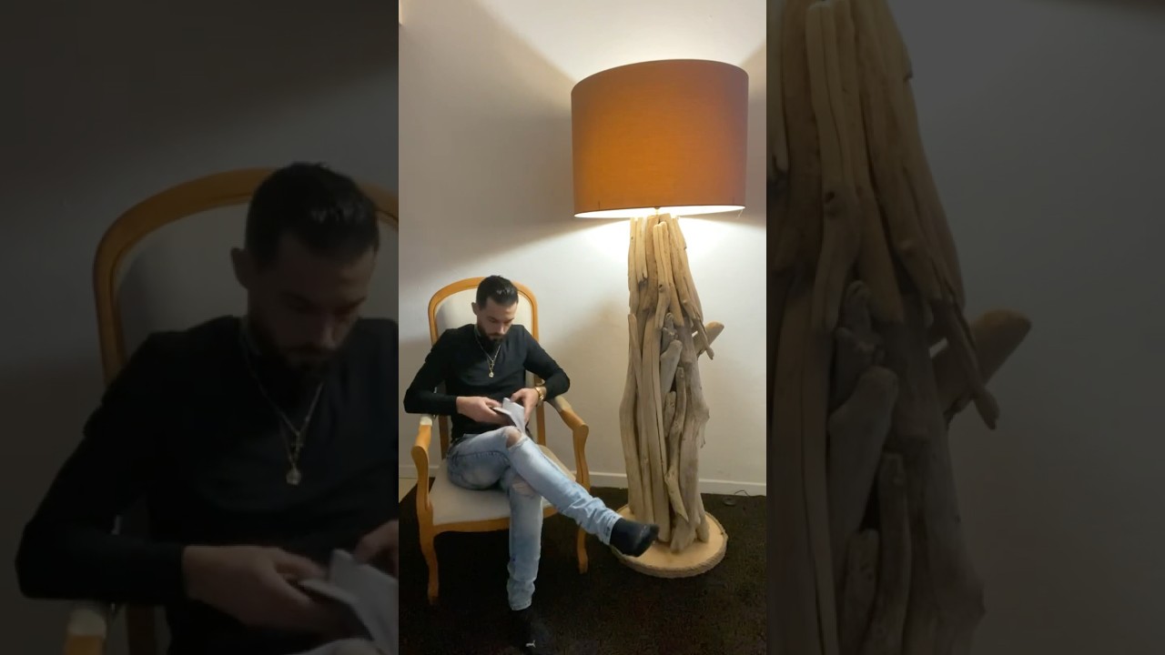 lampe en bois flotté #foryou  #pourtoi #shorts #creative #shortvideo  #diy #doityourself