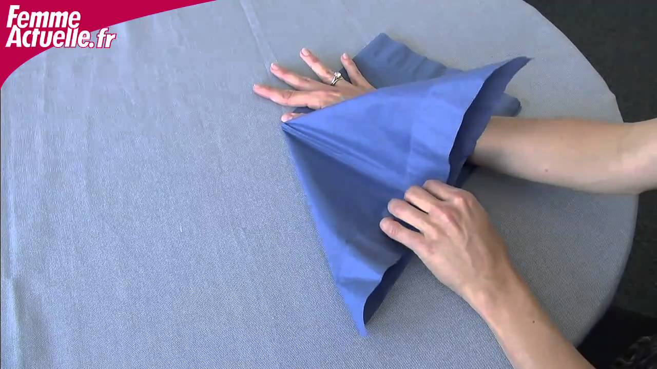Déco : le pliage de serviette rapide