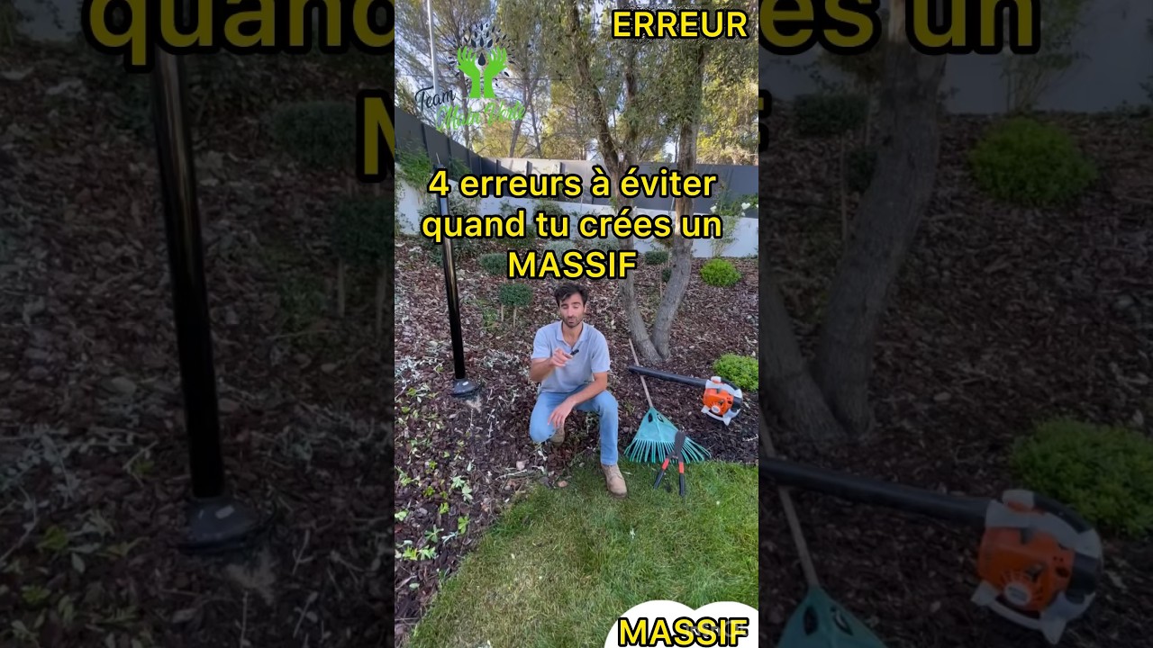 Évites ces 4 énormes erreurs, quand tu crées un massif en bute #lateammainverte