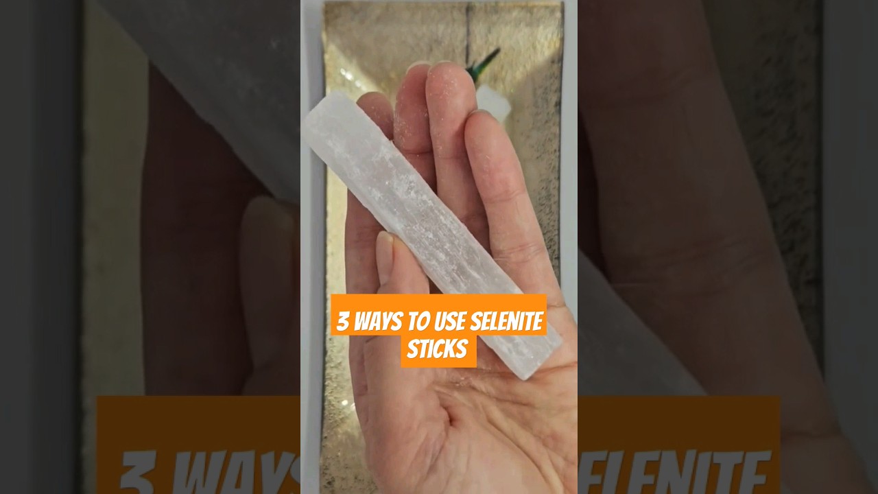 3 ways to use Selenite Sticks #glowbyamber #crystals #selenite selenite