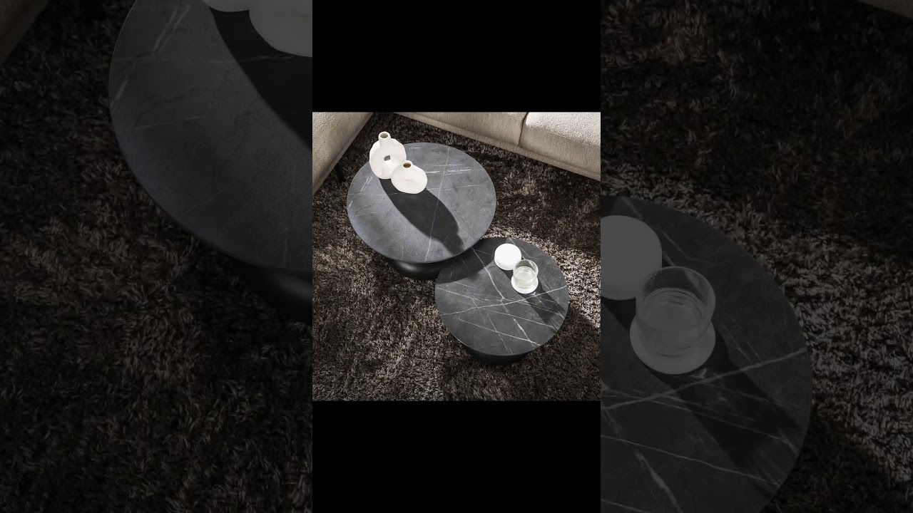 Table Gigogne Noire : Le Duo Design Qui Apporte du Caractère à Votre Salon