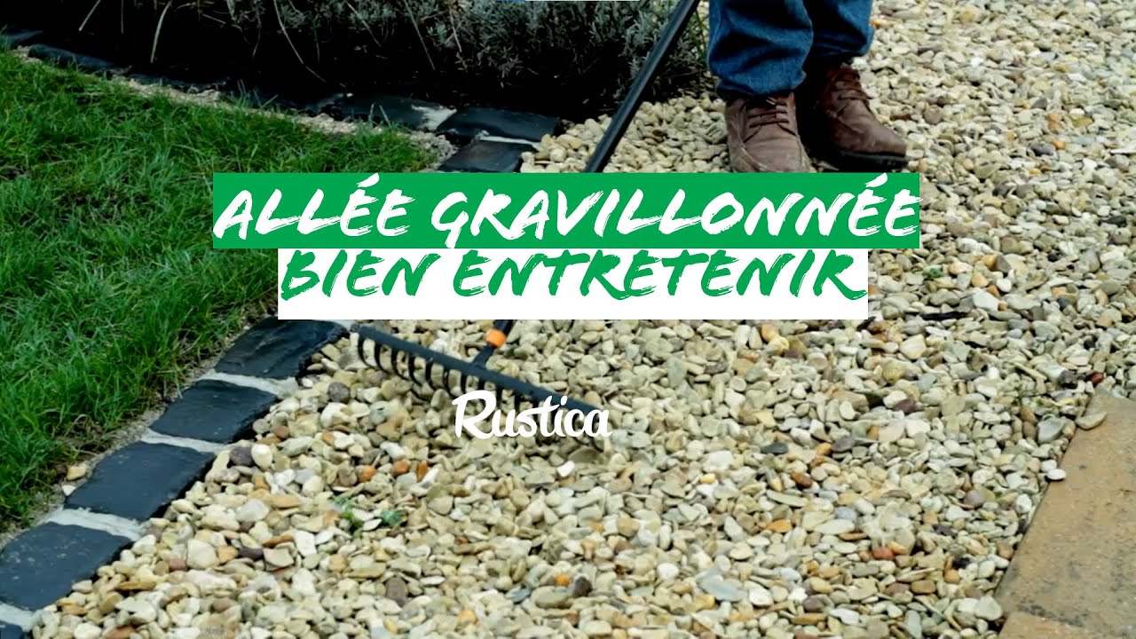 Une belle allée gravillonnée sans mauvaises herbes