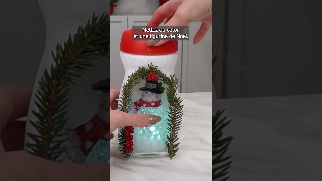 Une décoration de Noël magique à faire soi-même avec un simple bocal !