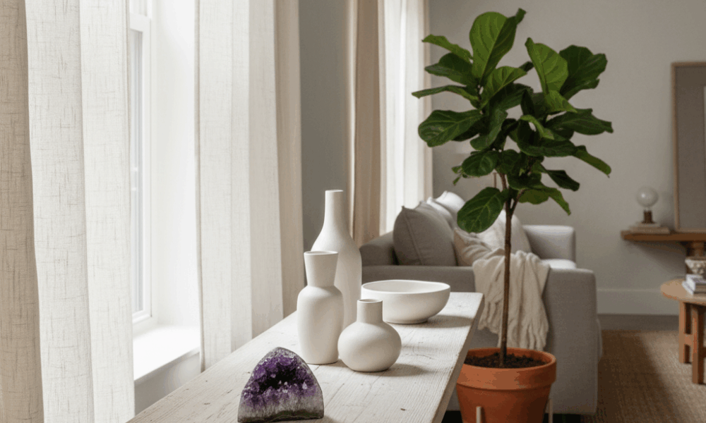 découvrez comment utiliser une géode d'améthyste pour embellir et apporter une touche naturelle et élégante à votre décoration intérieure.