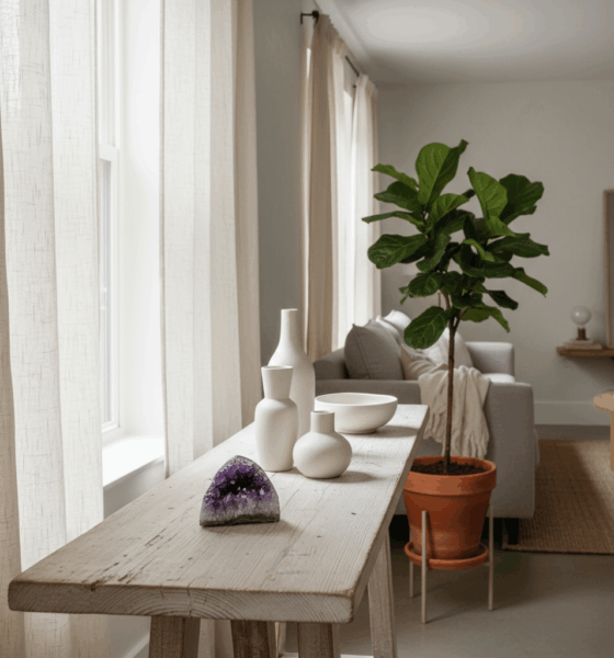 découvrez comment utiliser une géode d'améthyste pour embellir et apporter une touche naturelle et élégante à votre décoration intérieure.