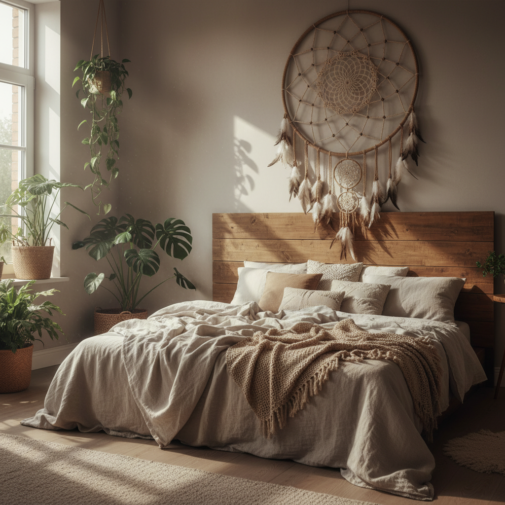 découvrez nos idées originales pour intégrer un attrape rêve géant dans votre décoration bohème et créer une ambiance chaleureuse et authentique chez vous.