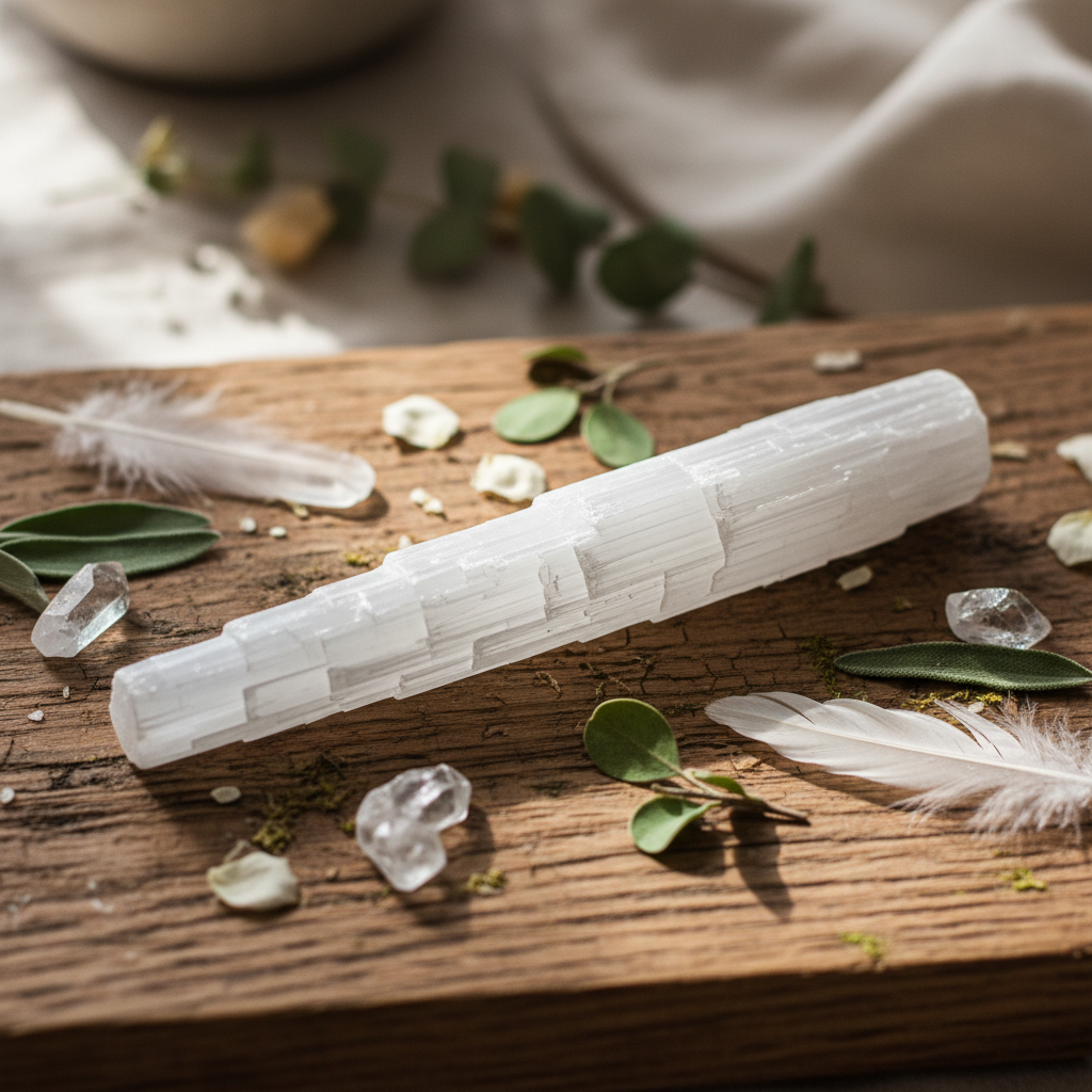 découvrez comment purifier et utiliser au quotidien le bâton de sélénite, une pierre sacrée aux propriétés énergétiques puissantes pour harmoniser votre espace et votre esprit.