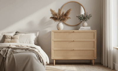 découvrez la commode en rotin, un meuble tendance qui apporte une touche naturelle et élégante à votre intérieur. parfait pour un décor chaleureux et authentique.