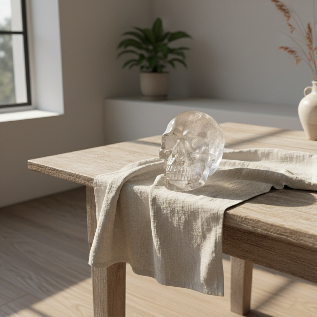 découvrez les usages traditionnels et la signification symbolique du crâne en cristal de roche, un objet mystique aux pouvoirs protecteurs et énergétiques.
