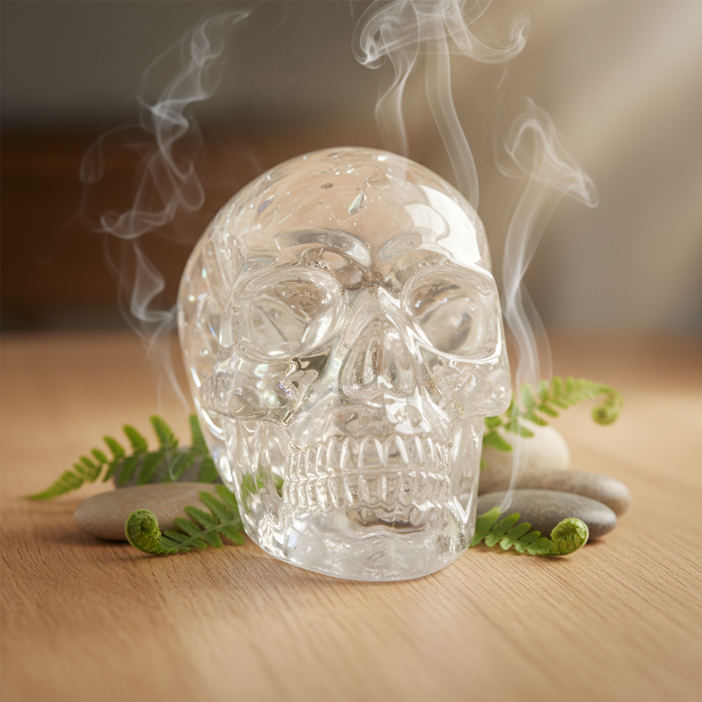 découvrez les significations, usages et bienfaits du crâne en cristal de roche, un objet mystérieux aux propriétés énergétiques et spirituelles.