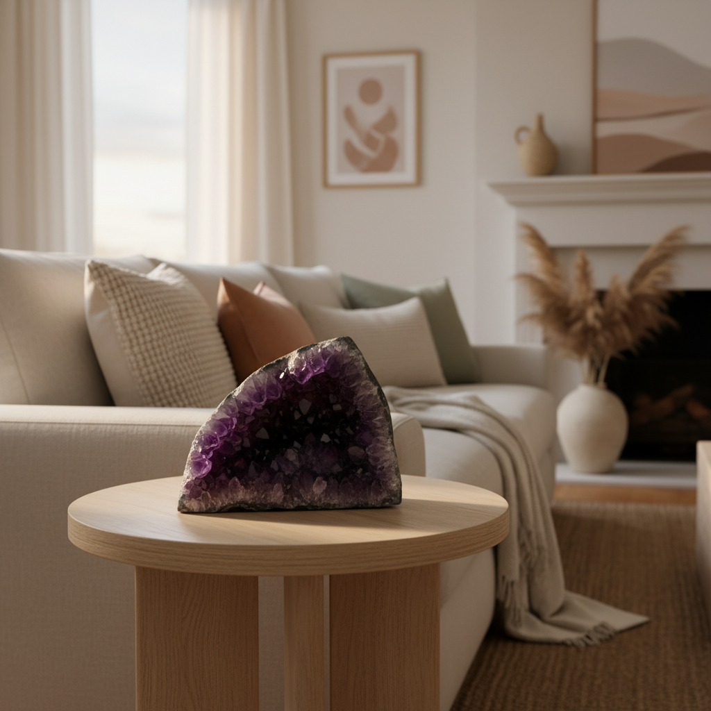 découvrez les propriétés étonnantes, les usages variés et des idées déco inspirantes avec une géode améthyste pour sublimer votre intérieur.