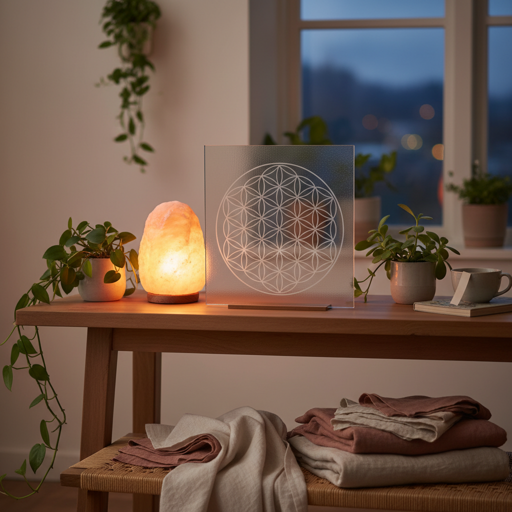 découvrez la fleur de vie sous verre, un symbole sacré puissant et un élément décoratif élégant pour harmoniser votre intérieur avec sérénité et beauté.