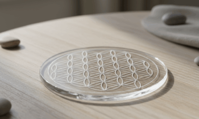 découvrez la fleur de vie sous verre, un symbole sacré alliant spiritualité et esthétique, parfait pour une décoration élégante et harmonieuse.