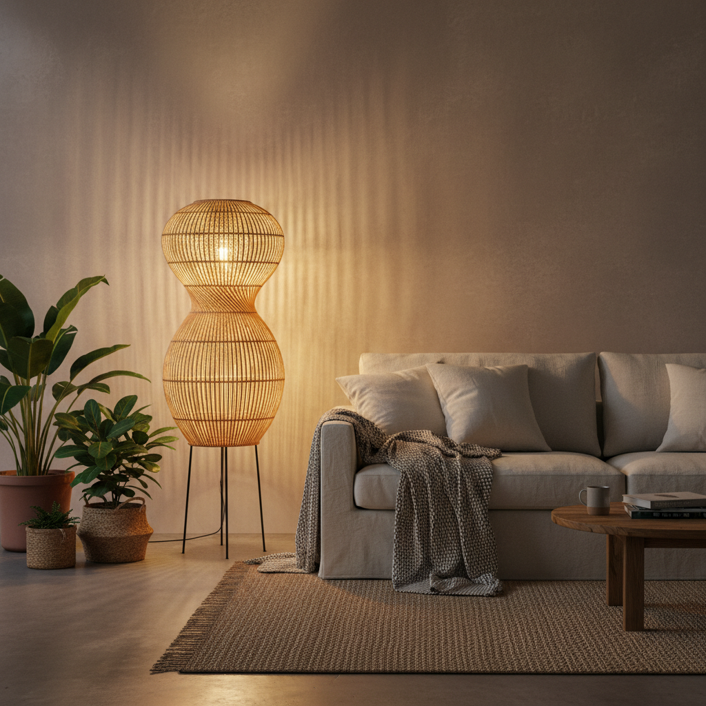 découvrez nos lampadaires en rotin, alliant élégance et matériaux naturels pour illuminer avec style votre intérieur.