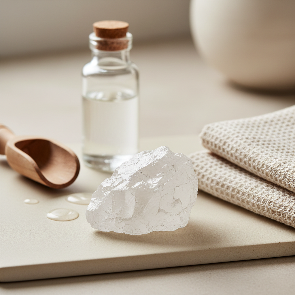 découvrez les bienfaits essentiels de la pierre d'alun brut et ses utilisations pratiques. apprenez comment intégrer ce minéral naturel dans votre routine quotidienne pour profiter de ses vertus multiples.