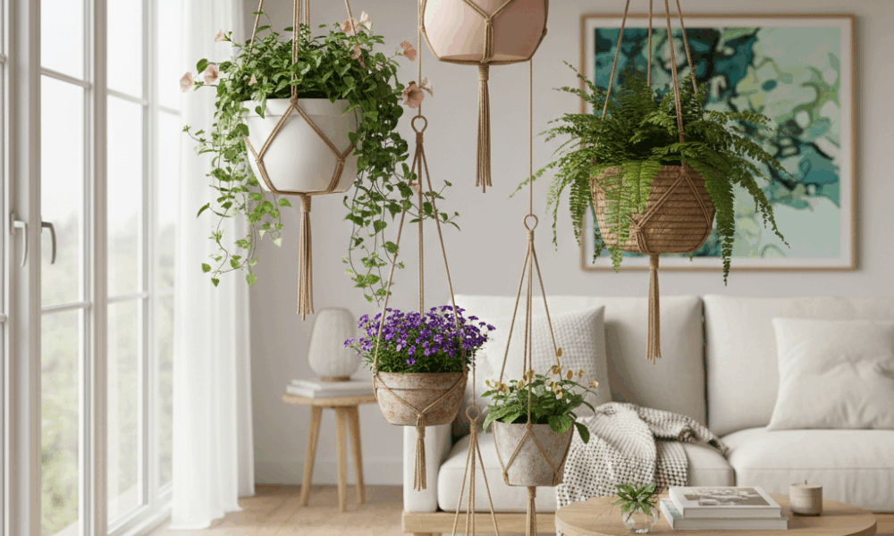 découvrez des idées déco originales pour suspendre des pots de fleurs et égayer votre intérieur en 2025. inspirez-vous de nos conseils pour un style suspendu tendance et élégant.