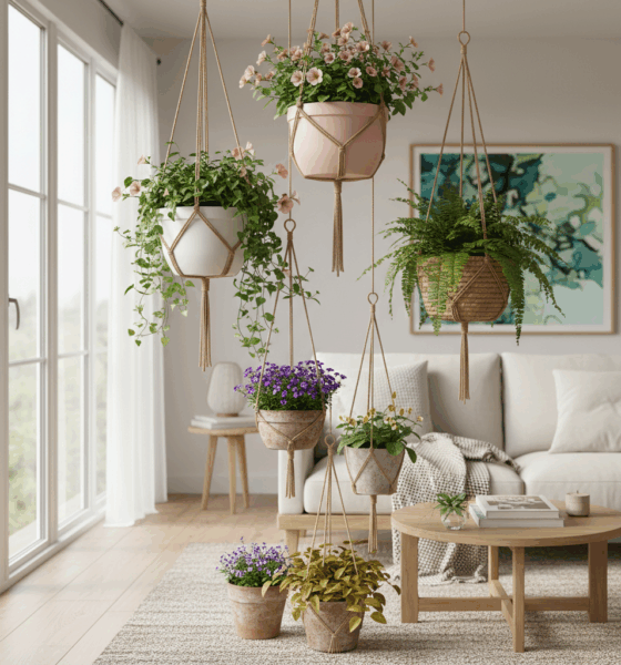 découvrez des idées déco originales pour suspendre des pots de fleurs et égayer votre intérieur en 2025. inspirez-vous de nos conseils pour un style suspendu tendance et élégant.