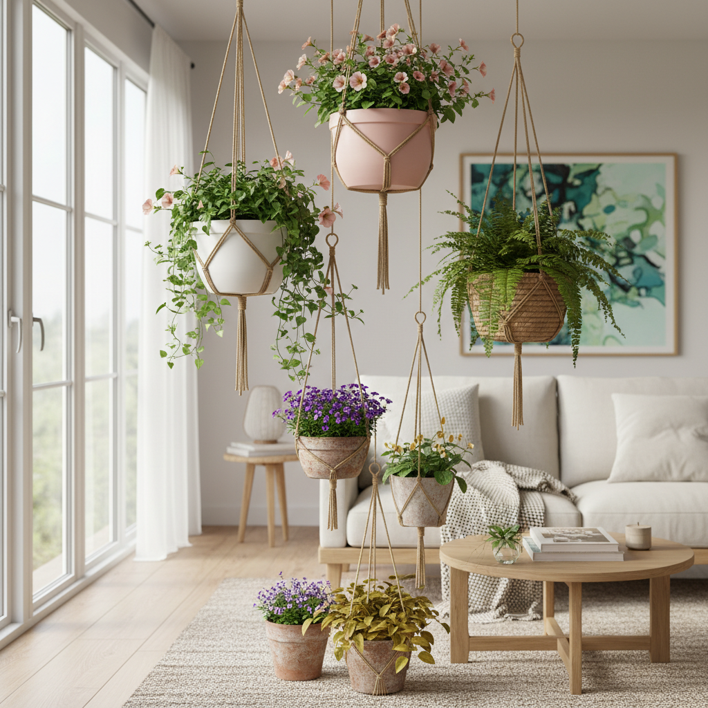 découvrez des idées déco originales pour suspendre des pots de fleurs et égayer votre intérieur en 2025. inspirez-vous de nos conseils pour un style suspendu tendance et élégant.