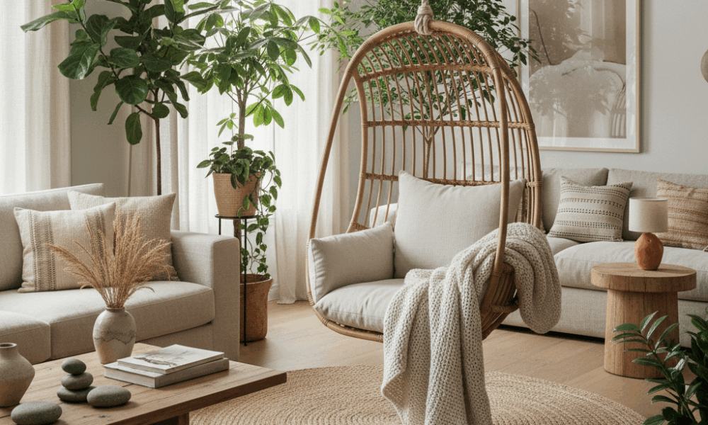 découvrez nos idées déco naturelles avec une suspension en rotin pour sublimer votre intérieur et créer une ambiance chaleureuse et authentique.