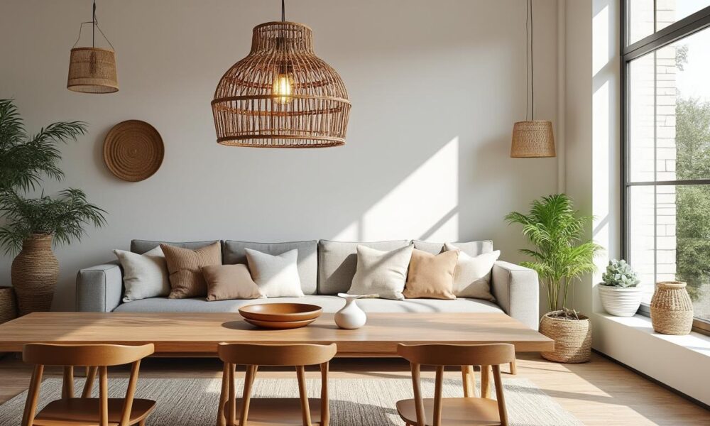 découvrez les meilleures idées déco pour intégrer un luminaire en rotin dans votre intérieur en 2025 et créez une ambiance naturelle et chaleureuse.