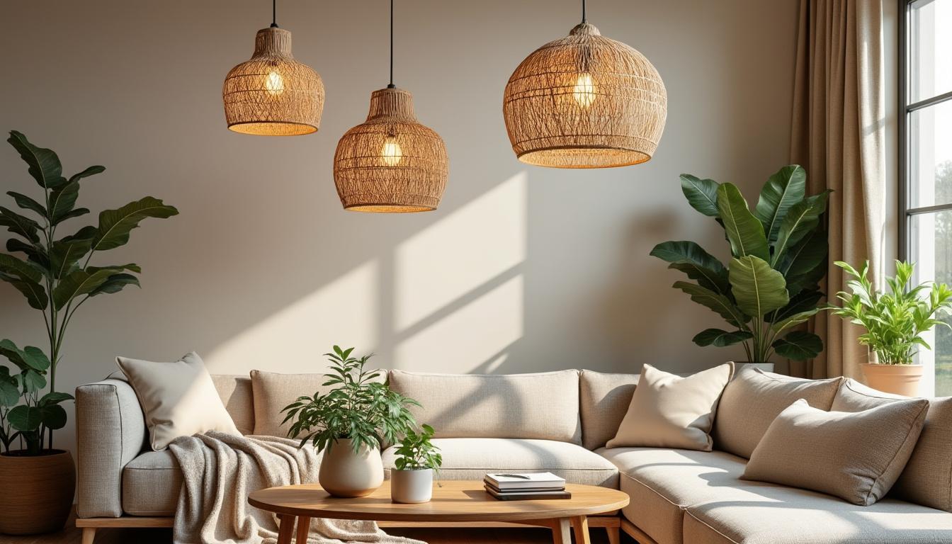 découvrez des idées lumineuses avec une suspension en paille, pour apporter une touche naturelle et chaleureuse à votre intérieur.