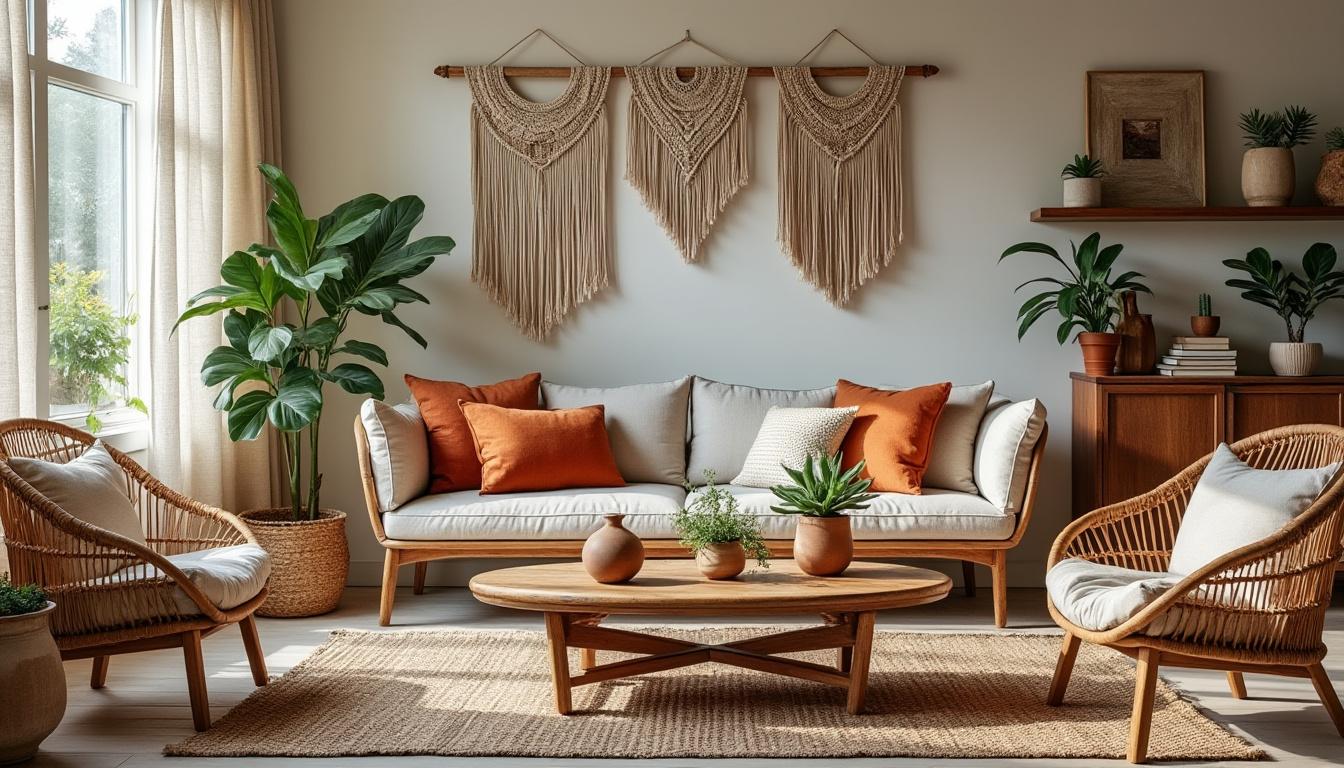 découvrez des idées déco bohème chic pour un salon chaleureux et accueillant, alliant confort, couleurs douces et éléments naturels pour une ambiance cosy et élégante.