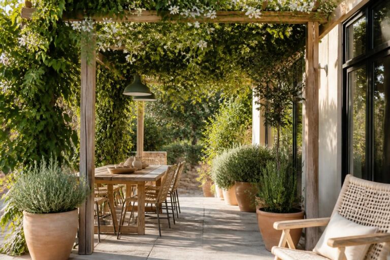 découvrez comment cette grimpante semée en juillet fait disparaître le voile d'ombrage et métamorphose votre terrasse en un véritable écrin naturel.