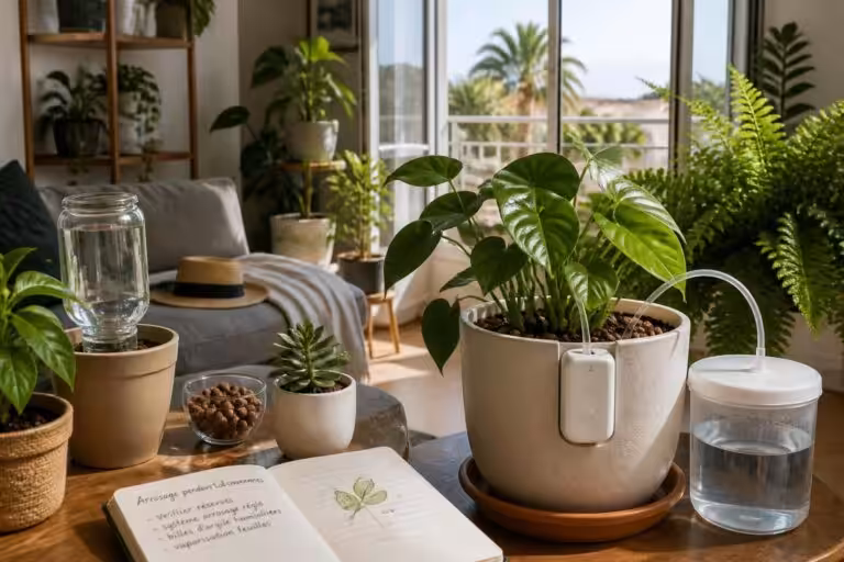 découvrez des solutions pratiques et efficaces pour arroser vos plantes pendant vos vacances et les garder en pleine santé sans souci.