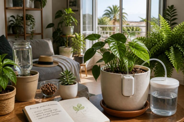 découvrez des solutions pratiques et efficaces pour arroser vos plantes pendant vos vacances et les garder en pleine santé sans souci.